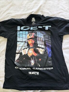 Black Graphic Ice-T 'Original Gangster' Tee